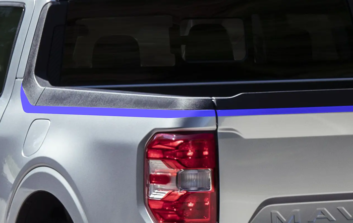 New Upper Bed Side and Upper Tailgate Accent Stripes Now Available for the Maverick.