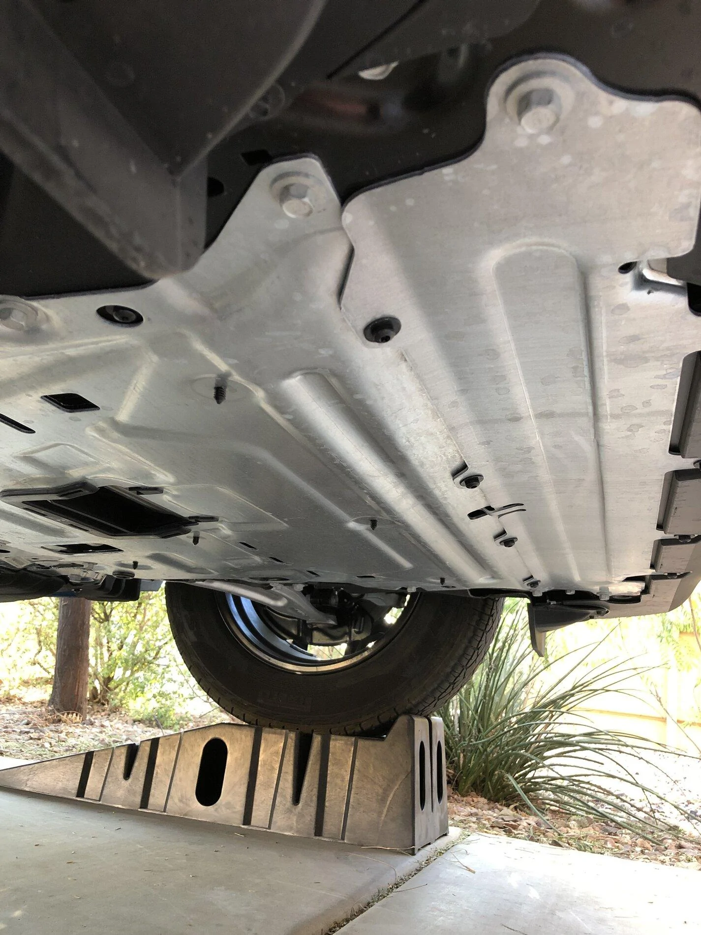 Ford Maverick PSA: oil change on FX4 Maverick requires skid plate panels removal {filename}