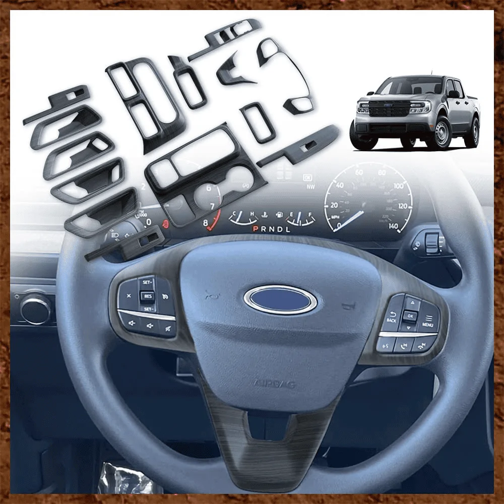 Muslogy Rete Da Carico Per Ford Maverick 2022-2024 – Organizer Da Bagagliaio A Scomparsa, Con Moschettoni Metallici E Corda Stabilizzatrice