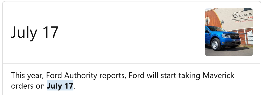 Ford Maverick When Can I Order a 2025 Maverick? 1714588101640-wo