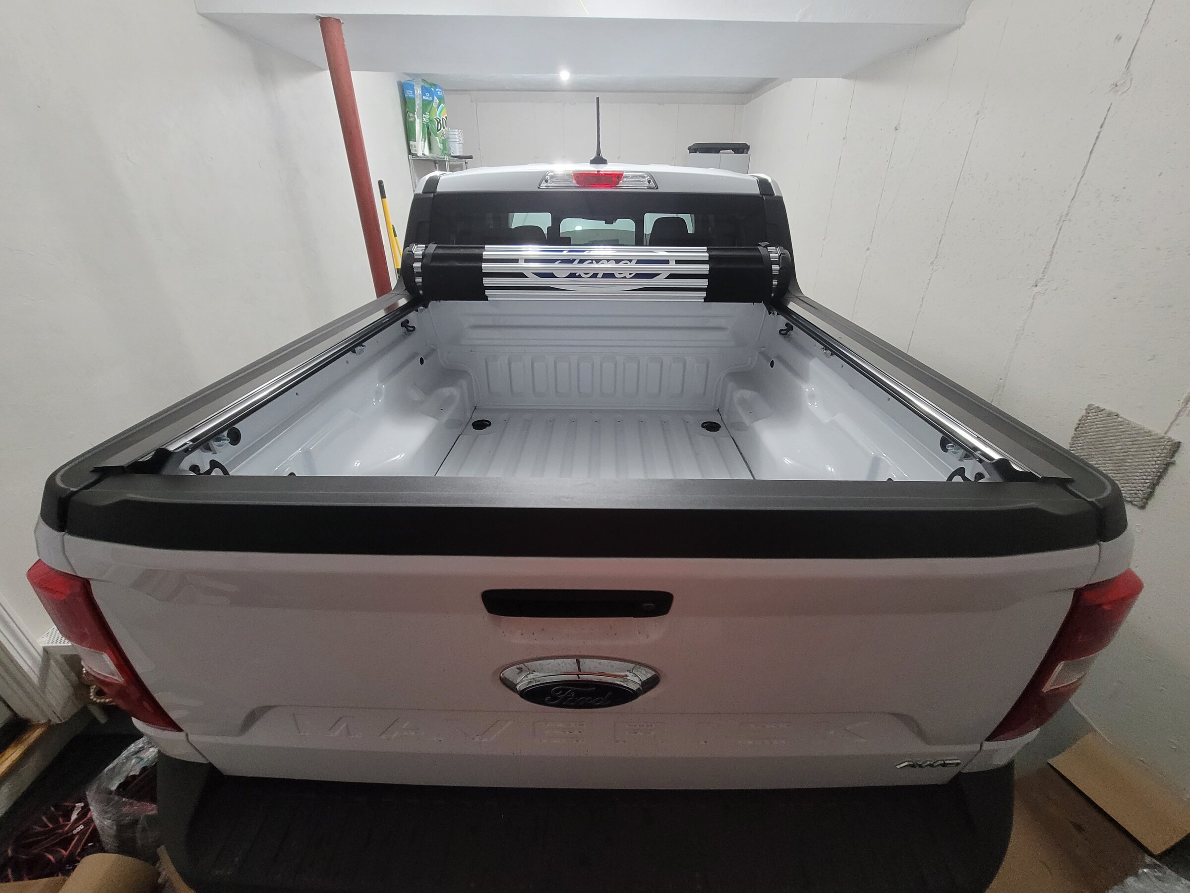 Ford Maverick Rev Hard Roll Up Tonneau Bed Cover Installed 20211222_224935