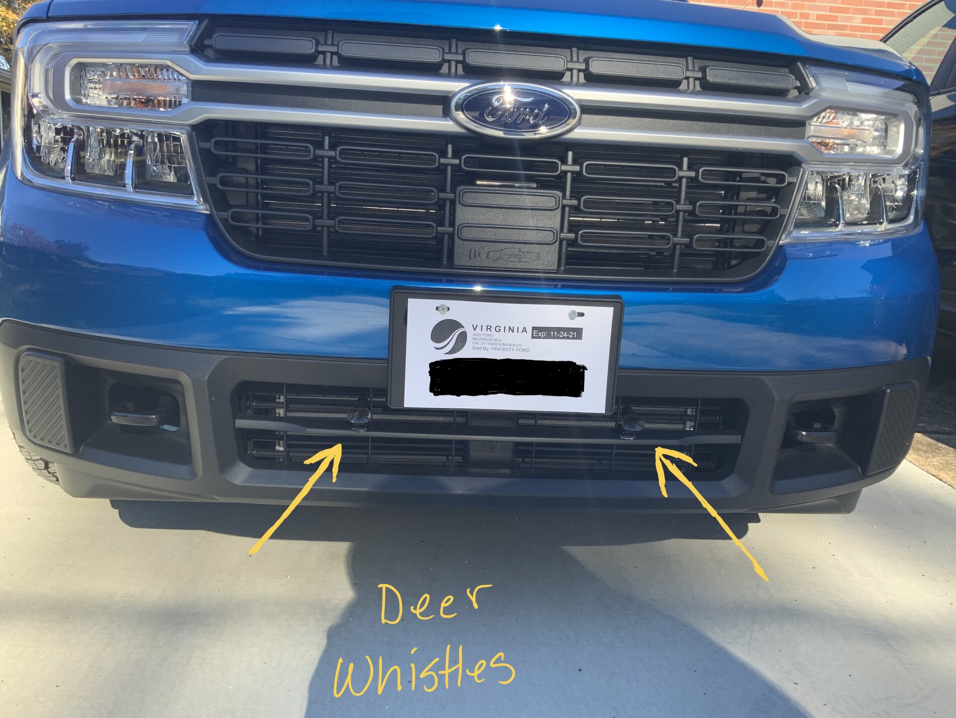 Must Have First Upgrade - Deer Whistles!  MaverickTruckClub - 2022+ Ford  Maverick Pickup Forum, News, Owners, Discussions