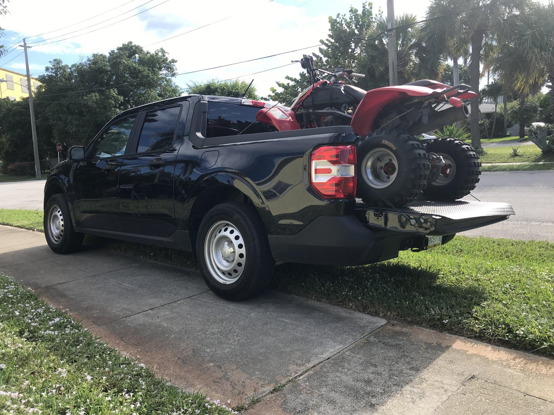 4 Wheeler ATV Fit On Maverick Bed Like A Glove Honda 400cc 