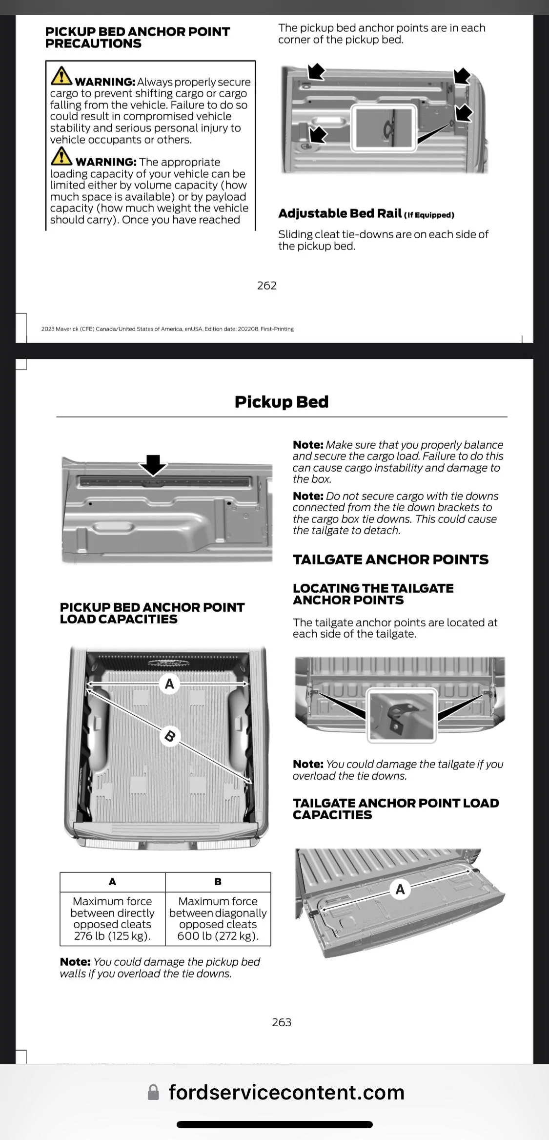 What Is Maximum Tie Down Strength Of Bed Anchor Points Manual Is
