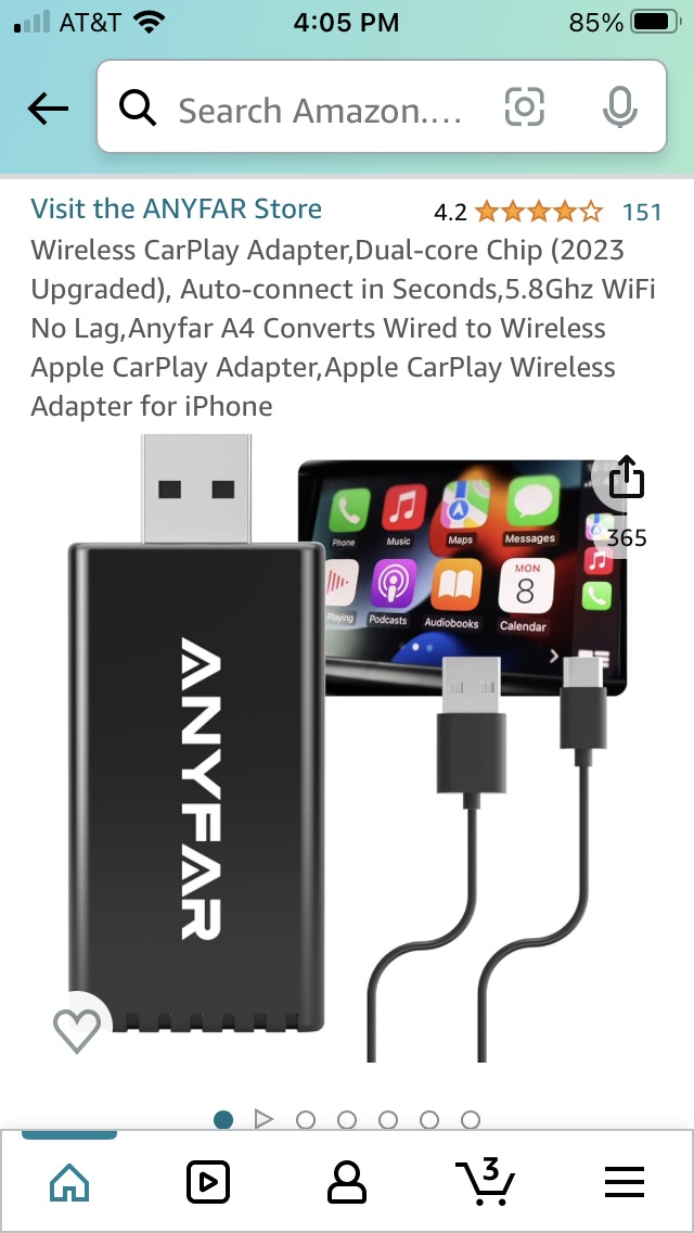  AAWireless 2023 - Wireless Android Auto Dongle - Connects  Automatically to Android Auto - Easy Plug and Play Setup - Free Companion  App - Made in Europe : Electronics