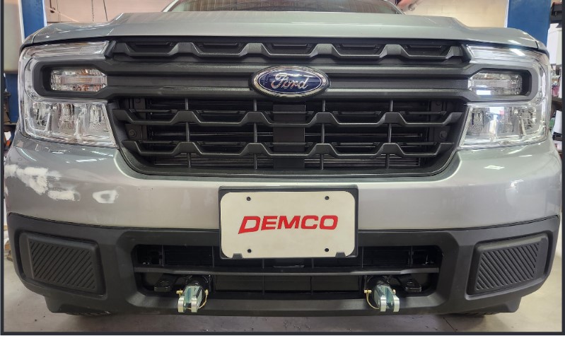 Ford Maverick White Hybrid Lariat BAP with 18s - 4 days old DEMCO