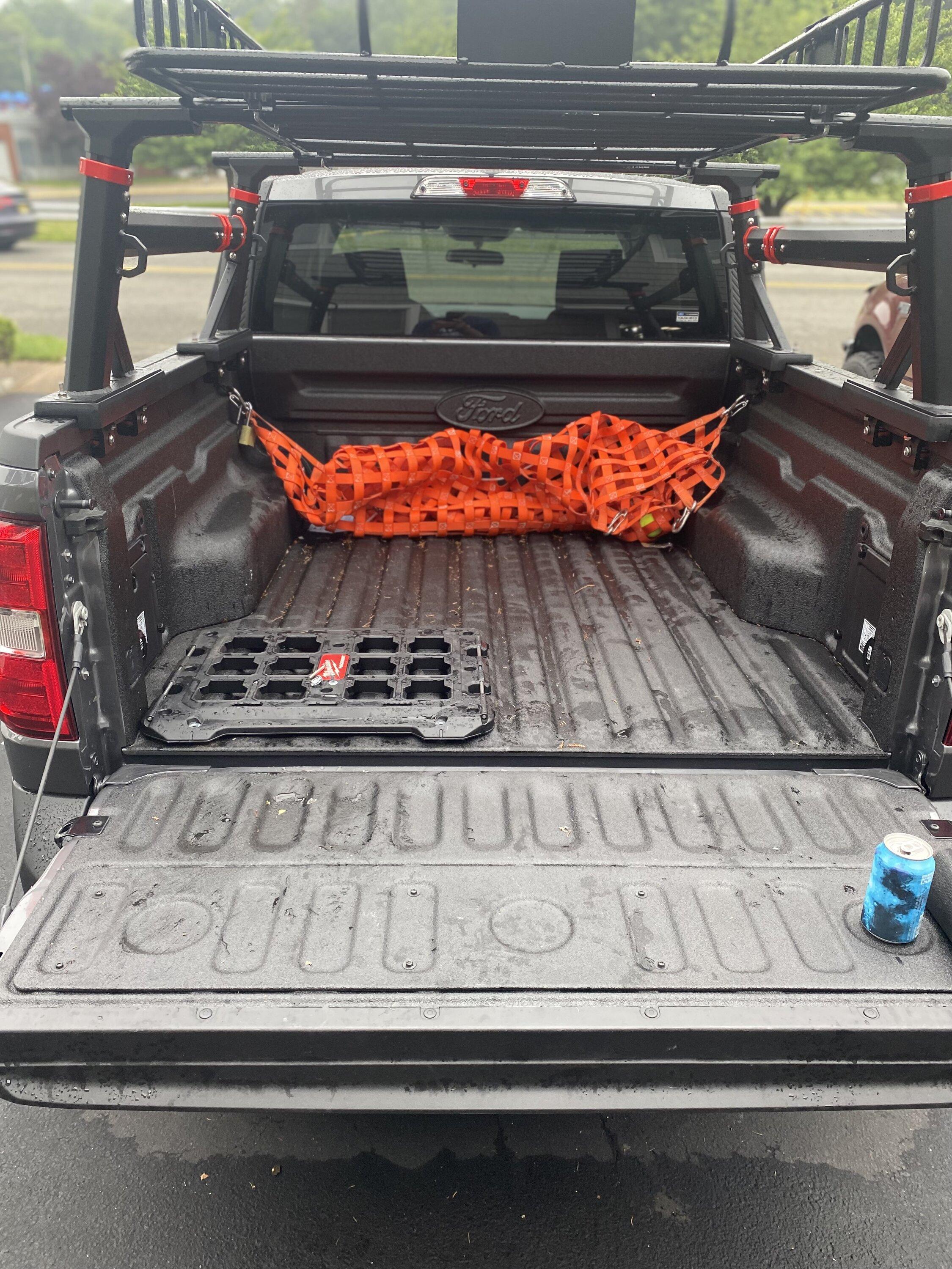 Carbonized Gray Maverick w/ bed rack, toolbox, and other mods