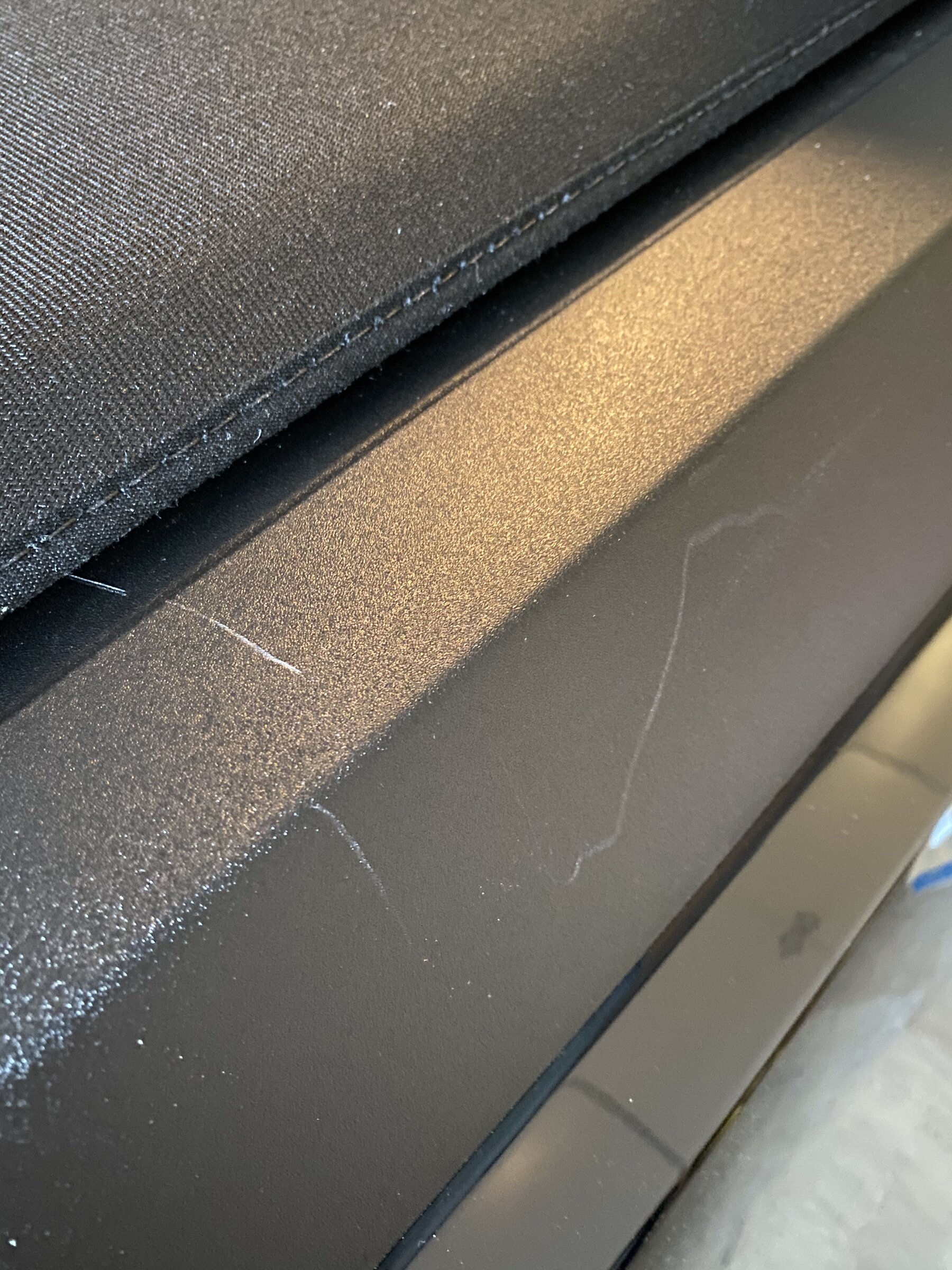 How to fix scratched interior plastic