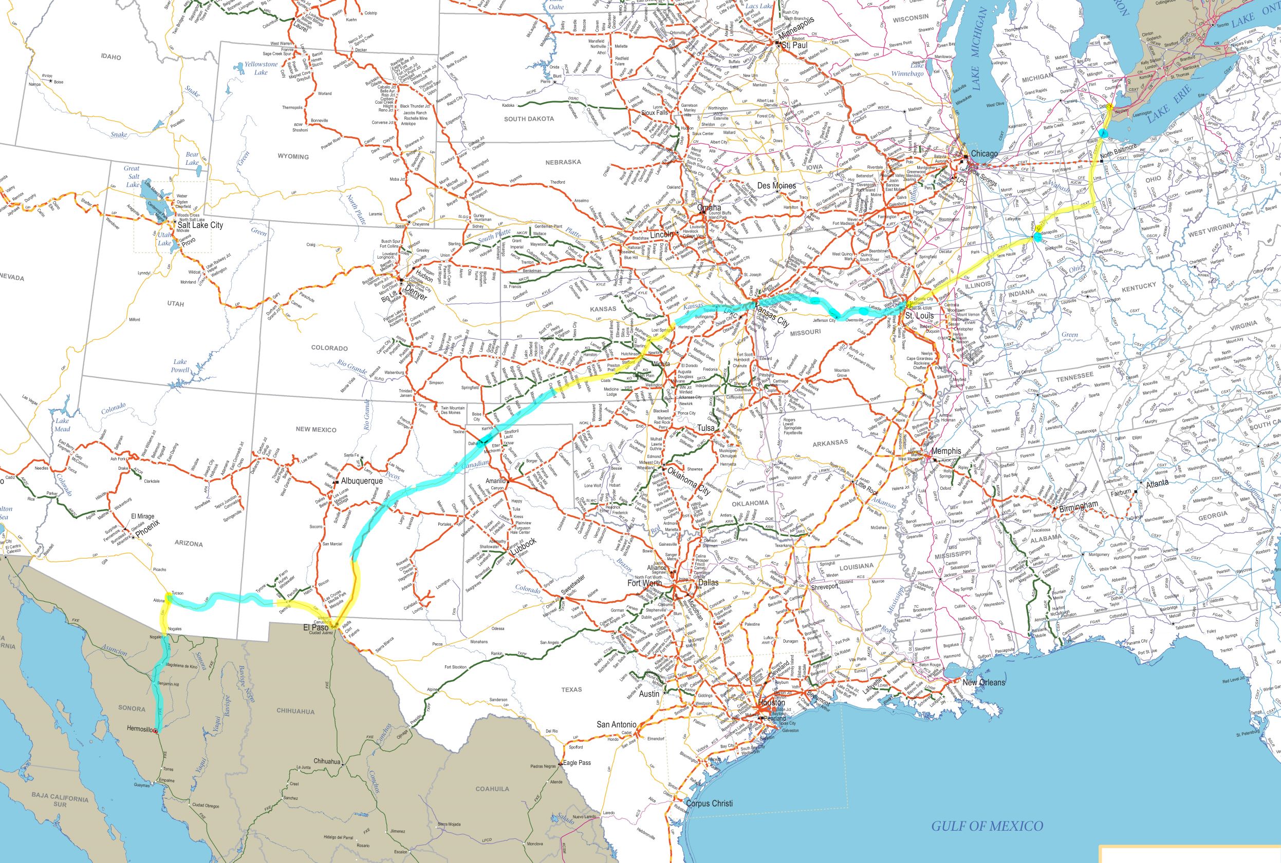 Ford Maverick Train Tracking Info from Hermosillo to Detroit -- How-To Trick Maverick Route