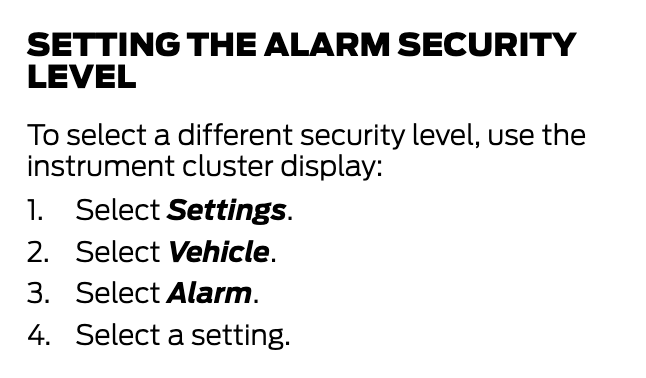 Ford Maverick Anti - theft Alarm System Screen Shot 2022-02-12 at 6.57.49 AM