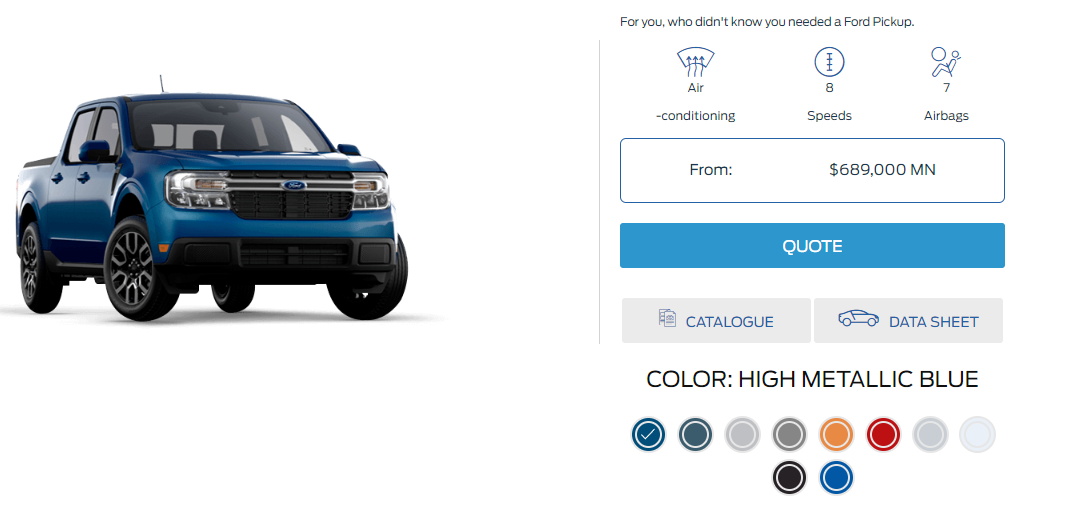 Ford Maverick Buying A Mav in Mexico Screenshot 2023-12-20 100011