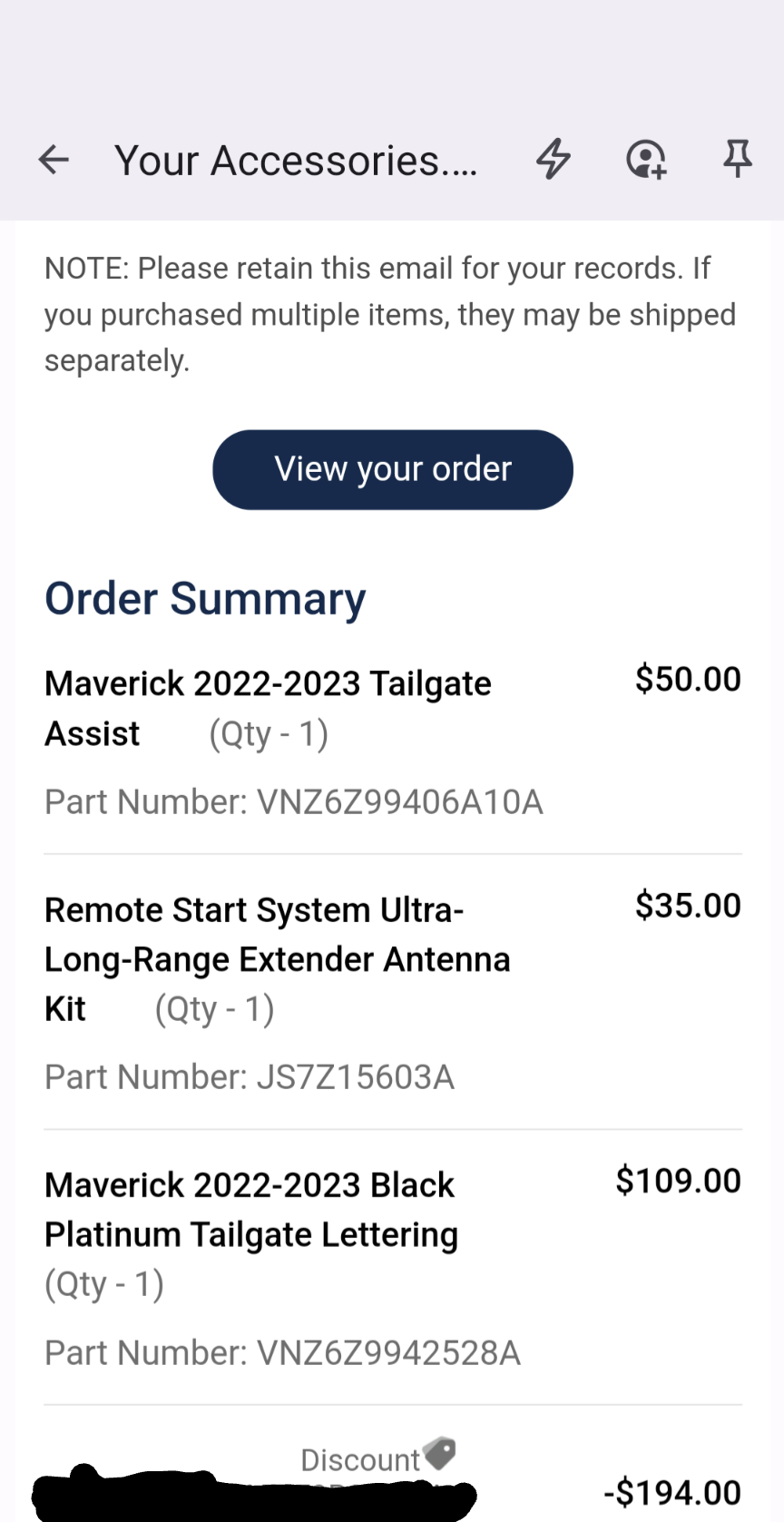 Ford Maverick Anyone else use there FordPass reward points? Screenshot_20230502-073944~2