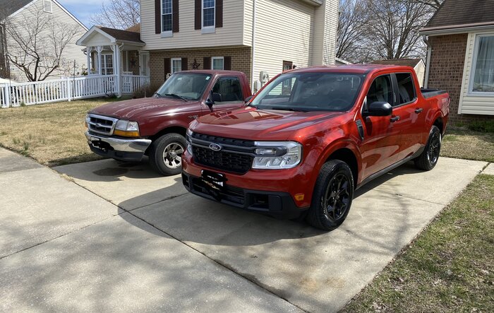 From one tiny, red, Ford pickup to another. It still doesn’t even feel real that I have it.