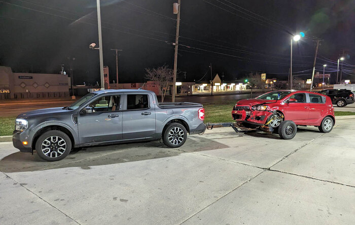 Hybrid Maverick Lariat tows 3500 pounds