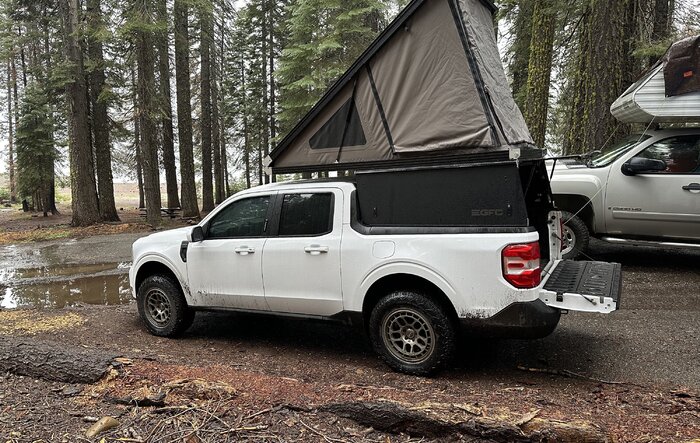 ElectricSheep's '22 Lariat Maverick Rig. 2" Lift, GFC Wheels-Tires Awning.