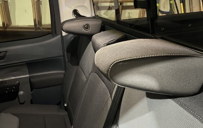 Folding Rear Headrests Installed