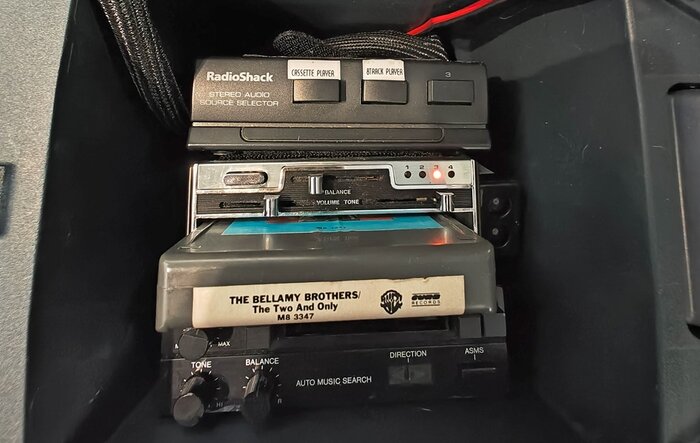 CD player, cassette player and 8-track player capable 2024 Maverick XLT!