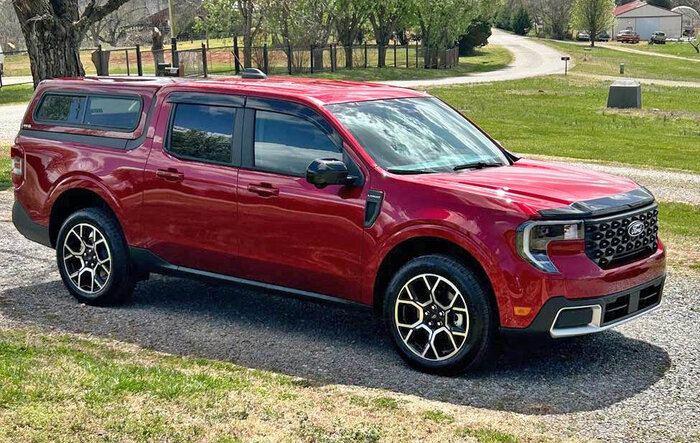 ARE cap (color matched) installed on 2025 Maverick Ruby Red Metallic
