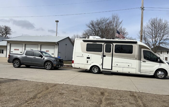 Yes! 2025 Maverick Hybrid AWD can be recreationally flat towed.