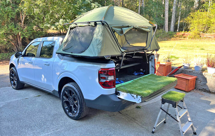 Redneck box top tent