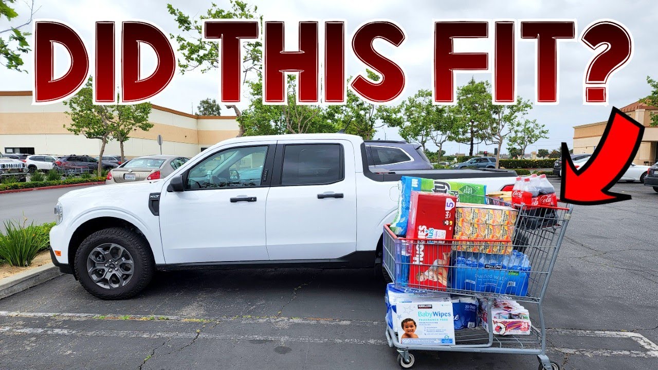 Test fitting Costco cart load under Roll n Lock tonneau cover
