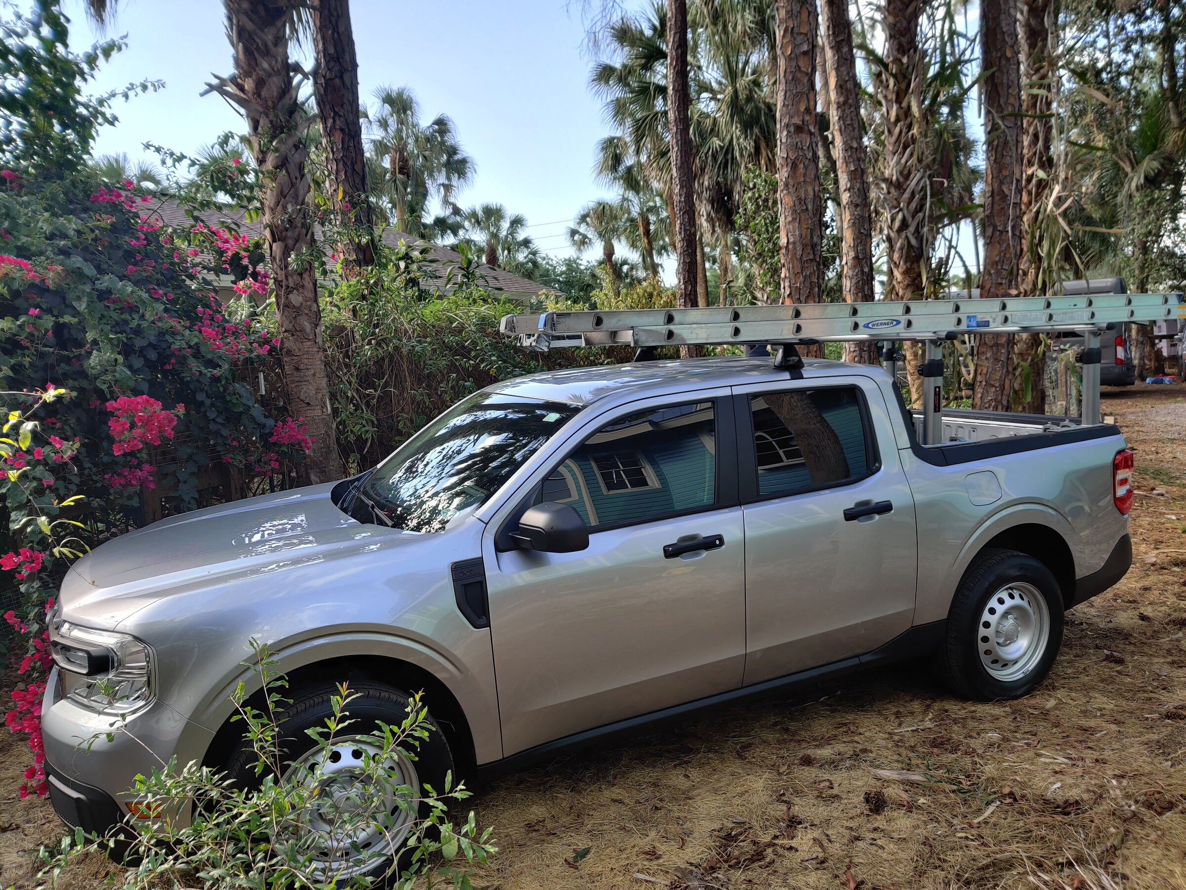 Installed Ladder Rack with minimal modifications | MaverickTruckClub