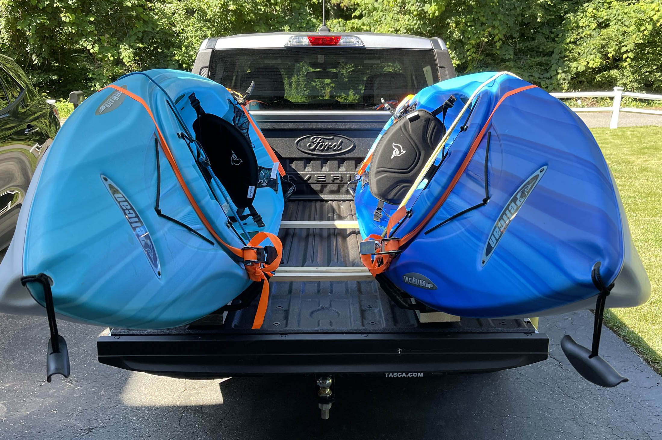 Homemade double Kayak sled (bed mounted) 2022