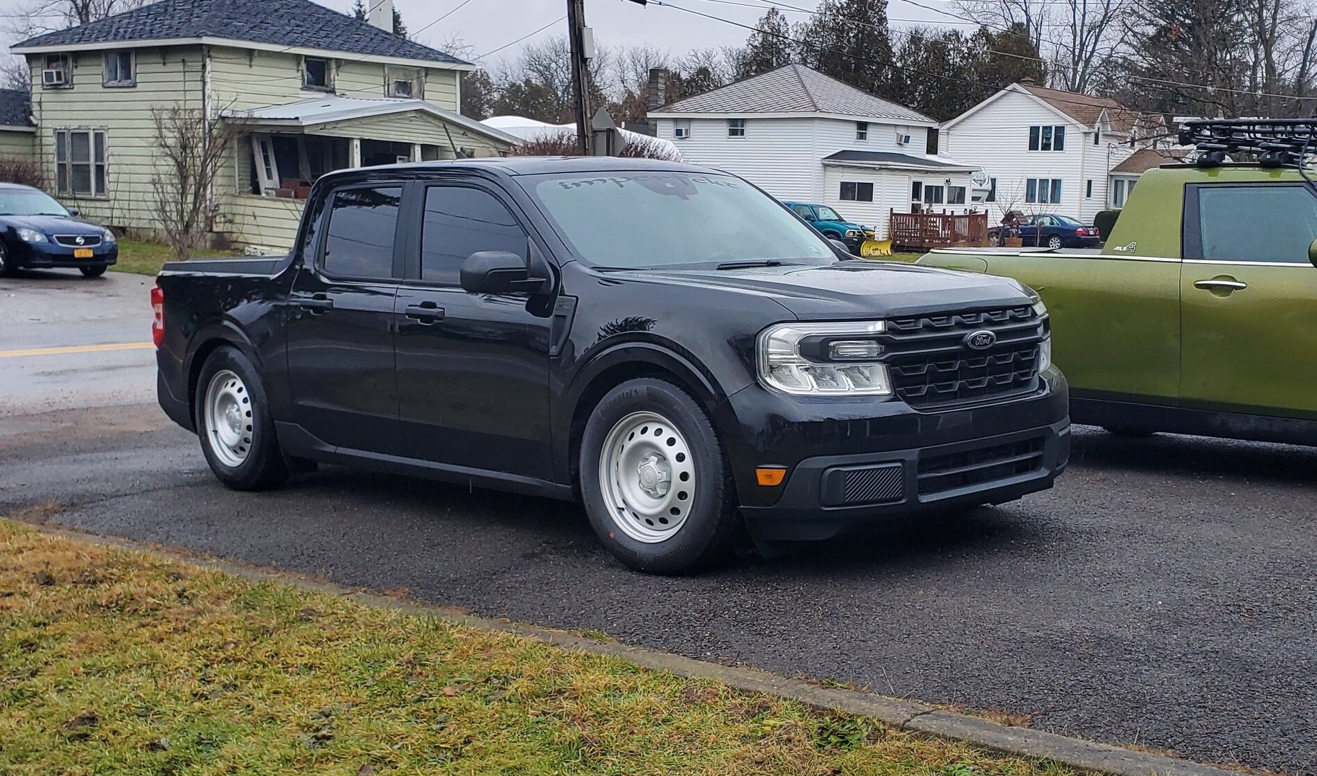 Maverick XL w/ Steelies lowered on Silver's NA "superlow" coilover kit