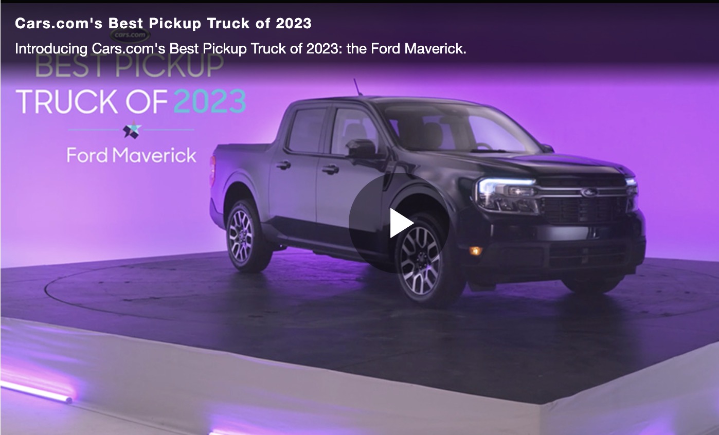 Maverick is the 2023 Pickup Truck of the Year for 2nd straight
