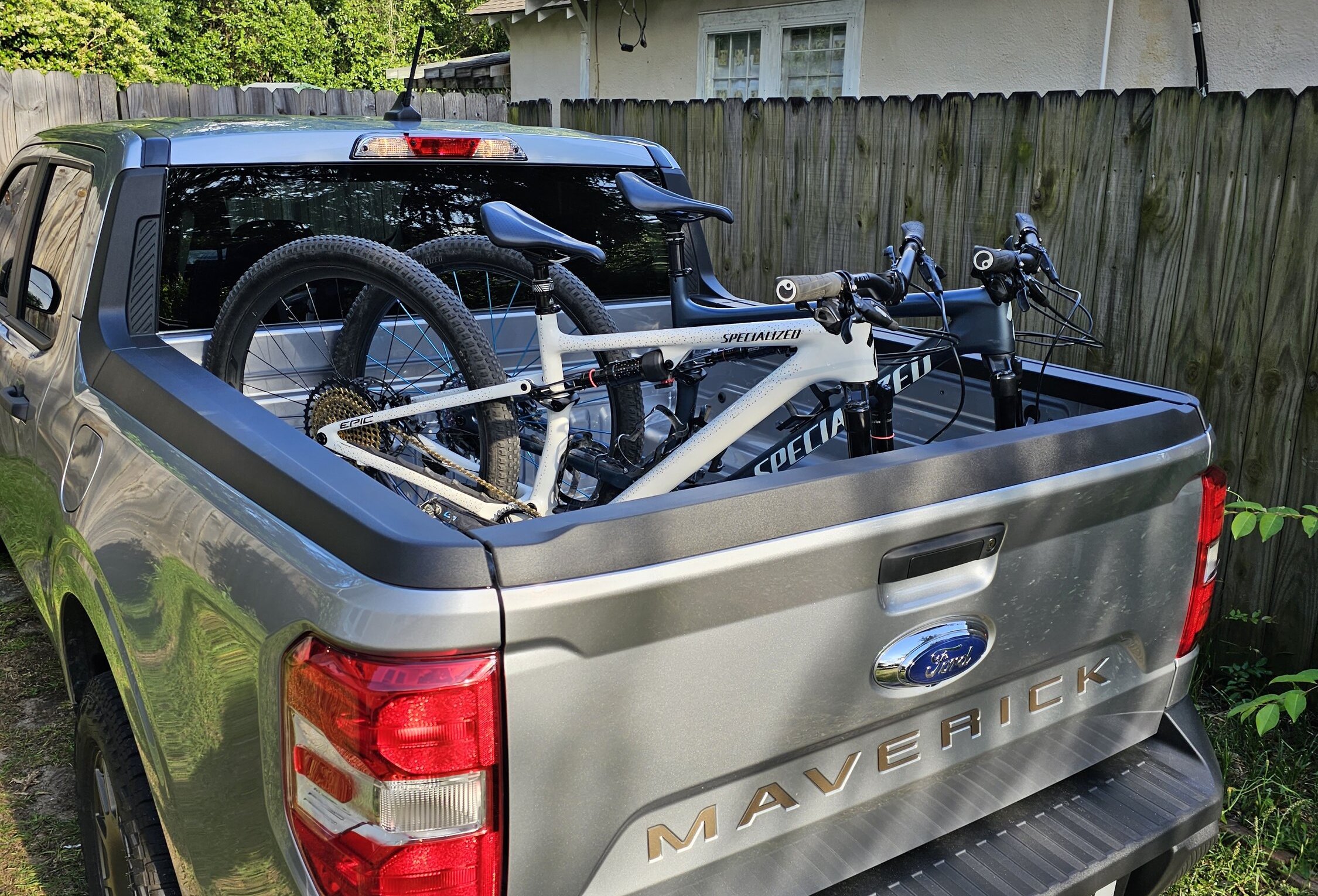 My custom inbed bike storage solution 2022+ Ford
