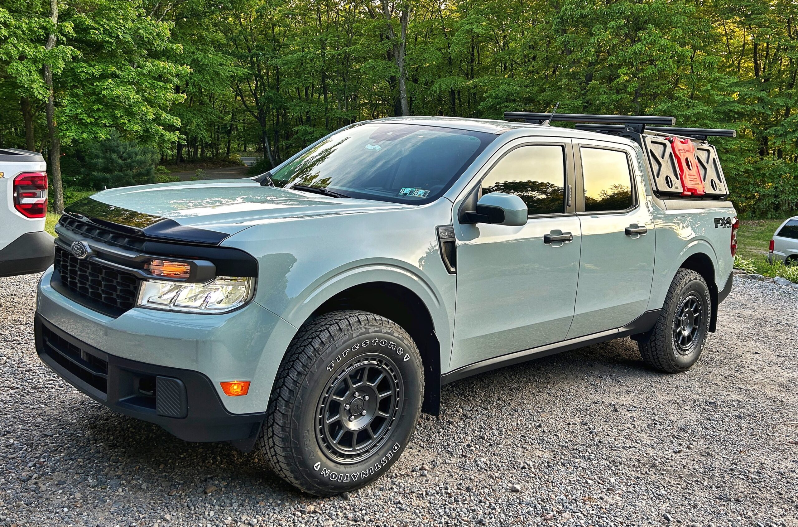 INSTALLED Front Window Tint and Headlight "Eyelid" Kit on Cactus Grey
