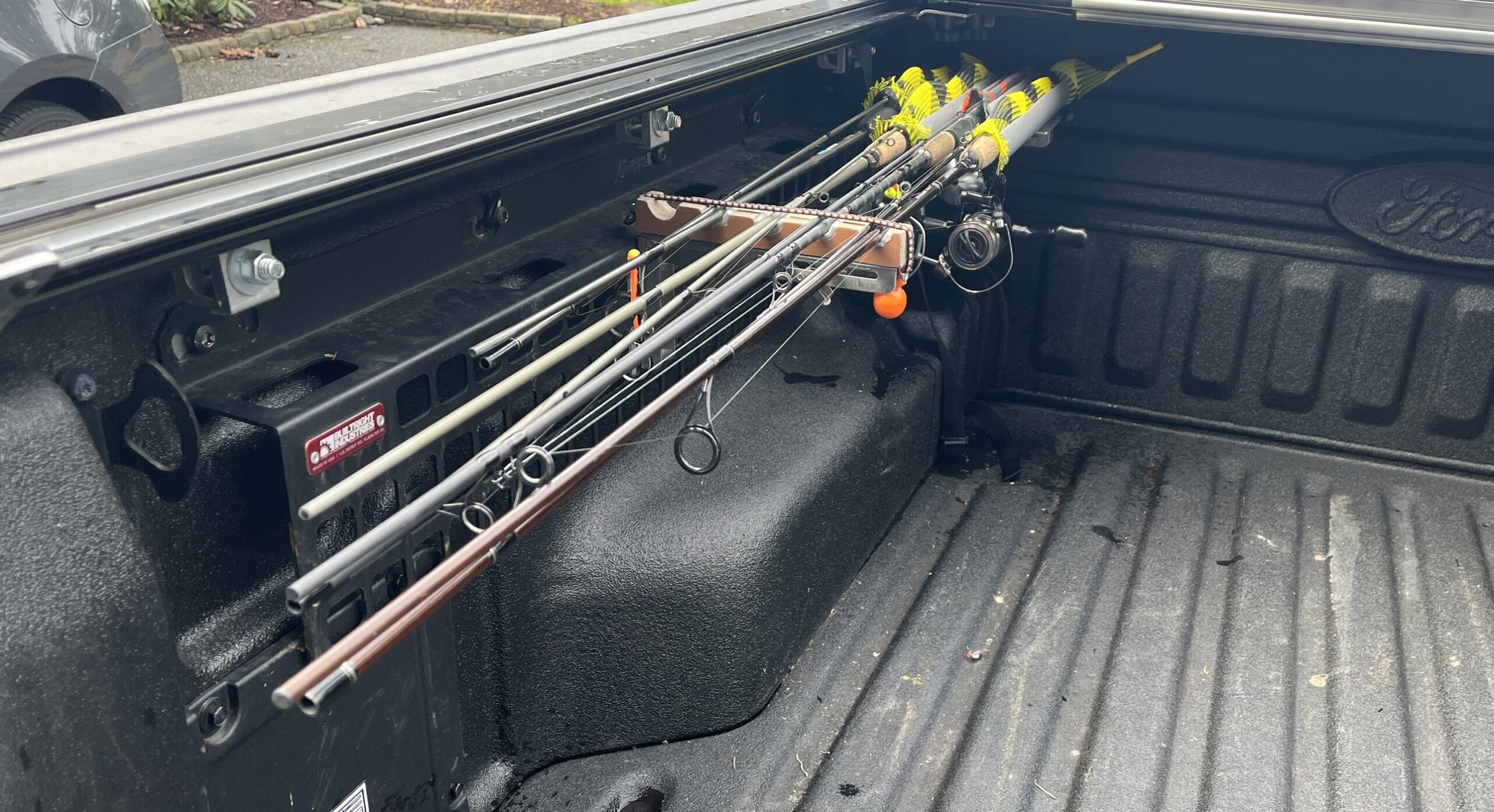 Diy 45 degree angle fishing rod holder! : r/FordMaverickTruck