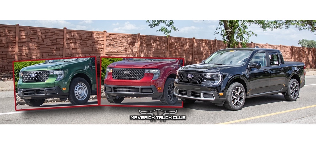 Spied Eruption Green 2025 Maverick XL on Steelies / XLT with New Grille / Lariat with New
