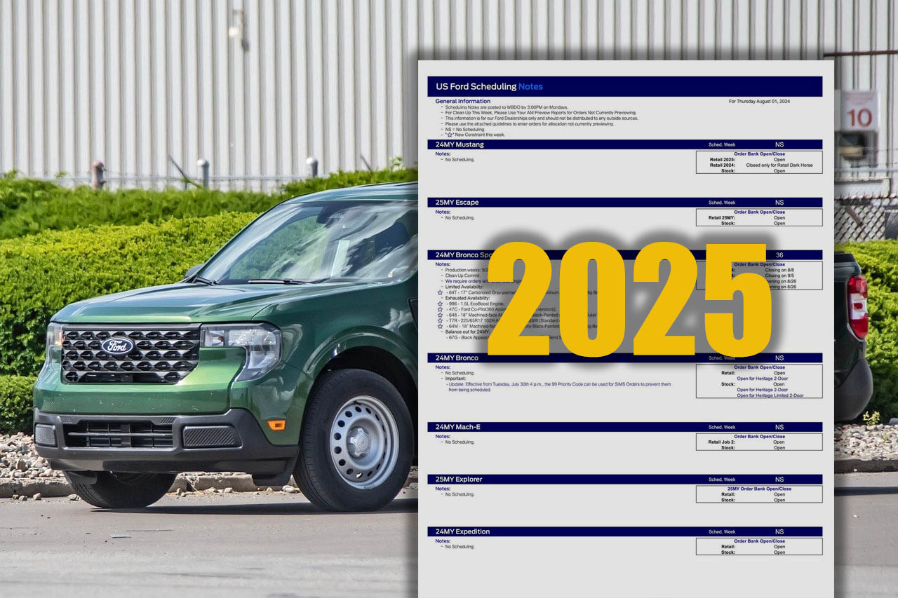 **2025 Maverick Order Banks Open 8/1** [2024 Maverick Scheduling This Week (8/1/24) for